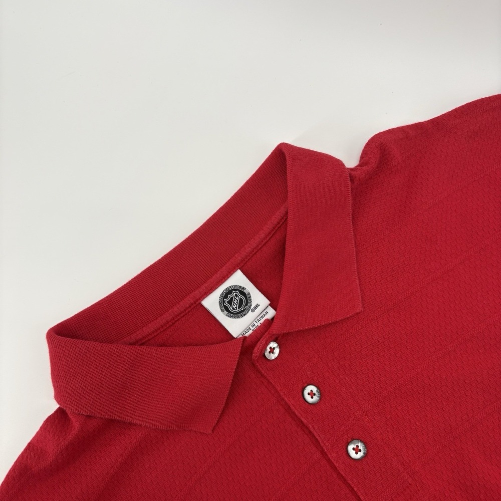 Detroit Red‎ Wings Polo Shirt Hockey NHL  Embroidered Logo Men's Size L
